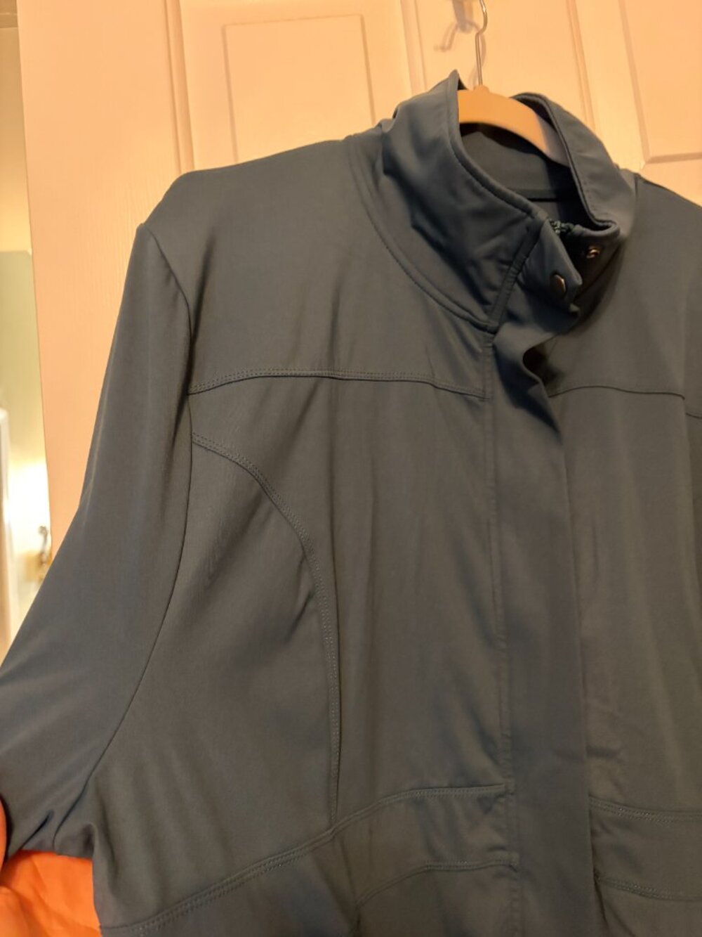 AnyAge Wear Madison Long Jacket, Size 3XL, in Sea Blend Blue - Picture 10 of 15